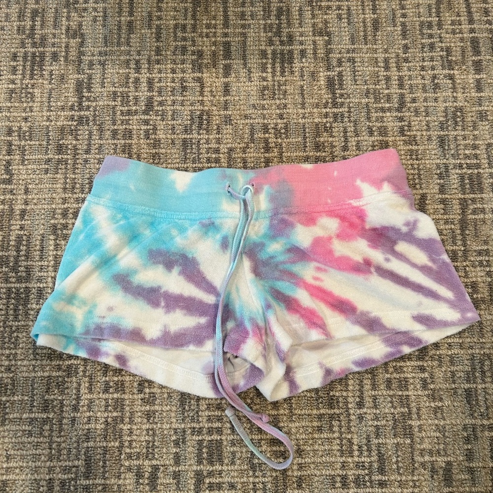 HARD TAIL tie dye terry cloth shorts